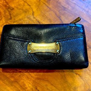 Michael Kors black leather wallet